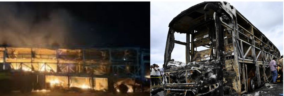 Fire accident in kurnool