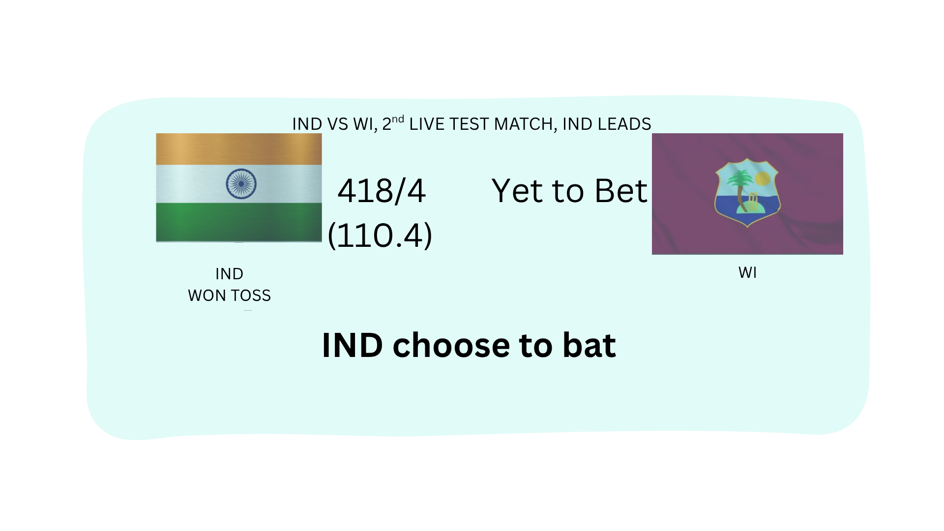IND VS WI